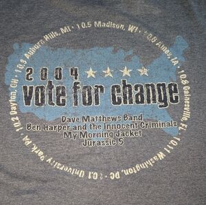 Dave Matthews 2004 Concert Tee Vintage Single Stitch Men's Large Tee
